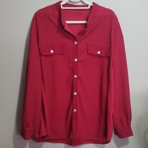 Cherry red shirt size xl